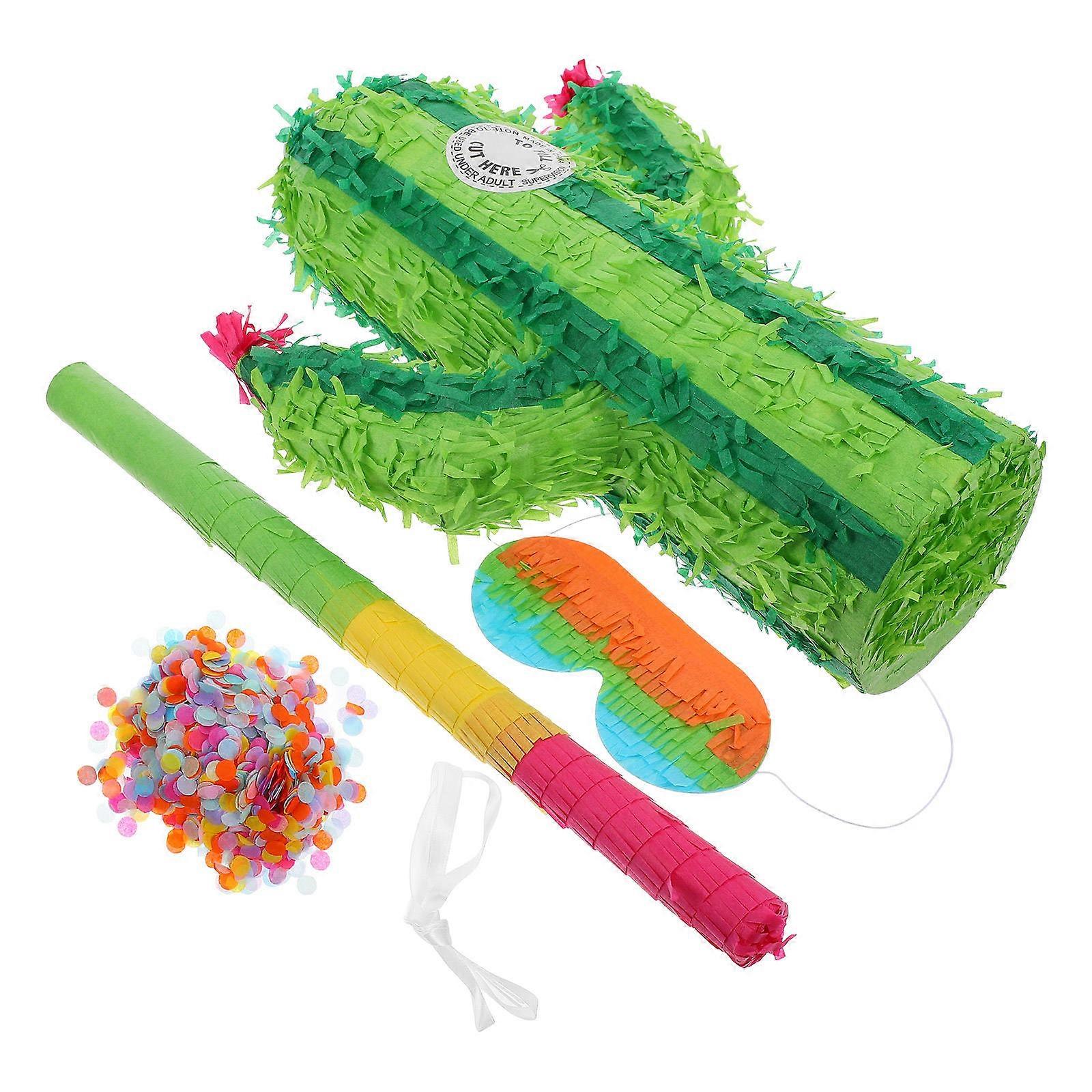 Creative Cactus Pinata Decor for Birthday Party 1Set Paper Model