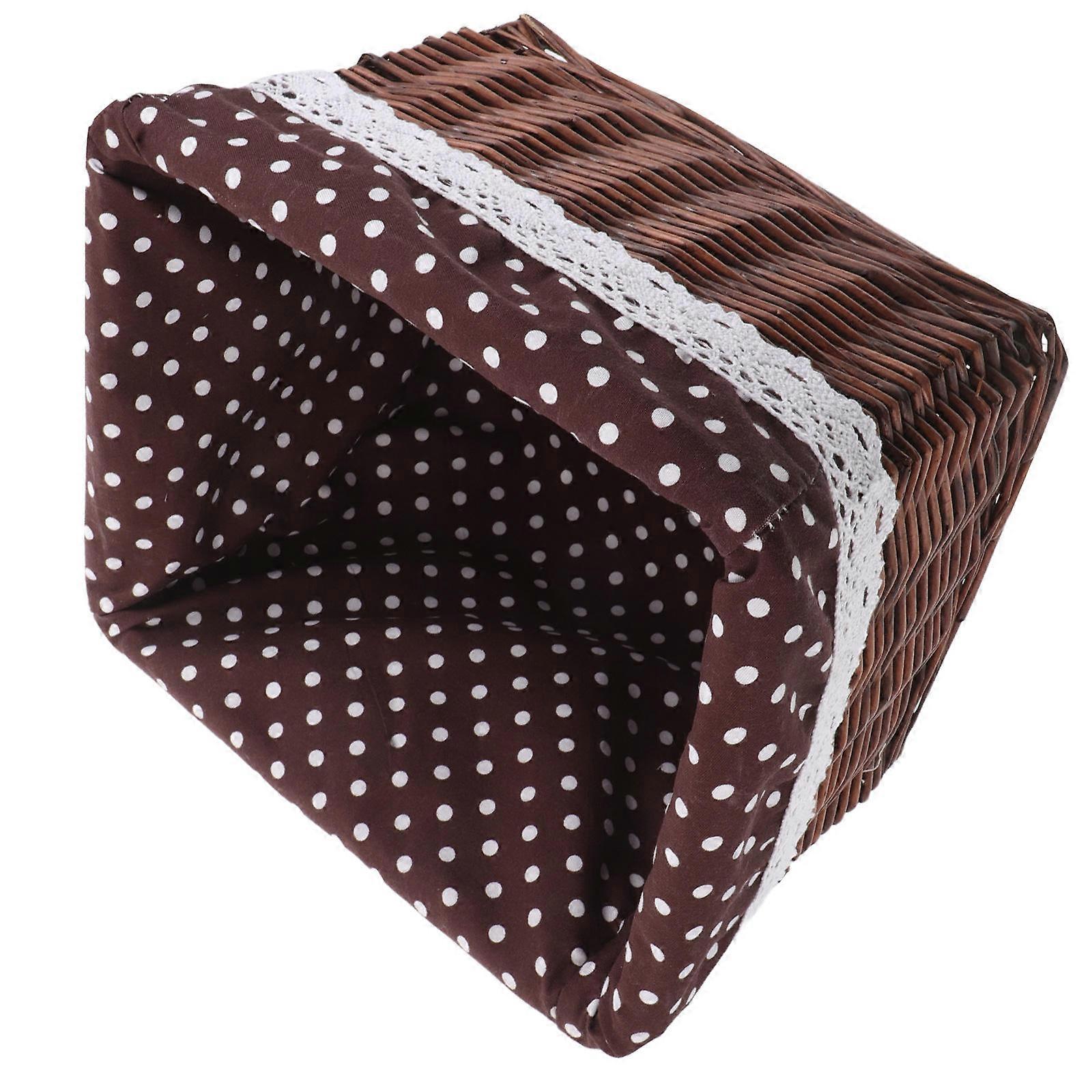 Multi Wicker Storage Basket Handwoven Laundry Hamper for Household Use