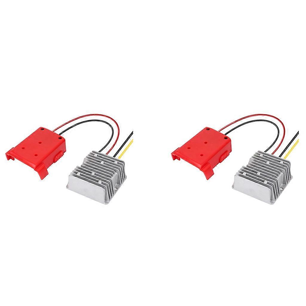 2X Step Down DC Voltage Converter for 18V To12V Battery Dock Power 180W Inverter,Connector DIY Adapter Buck Boost