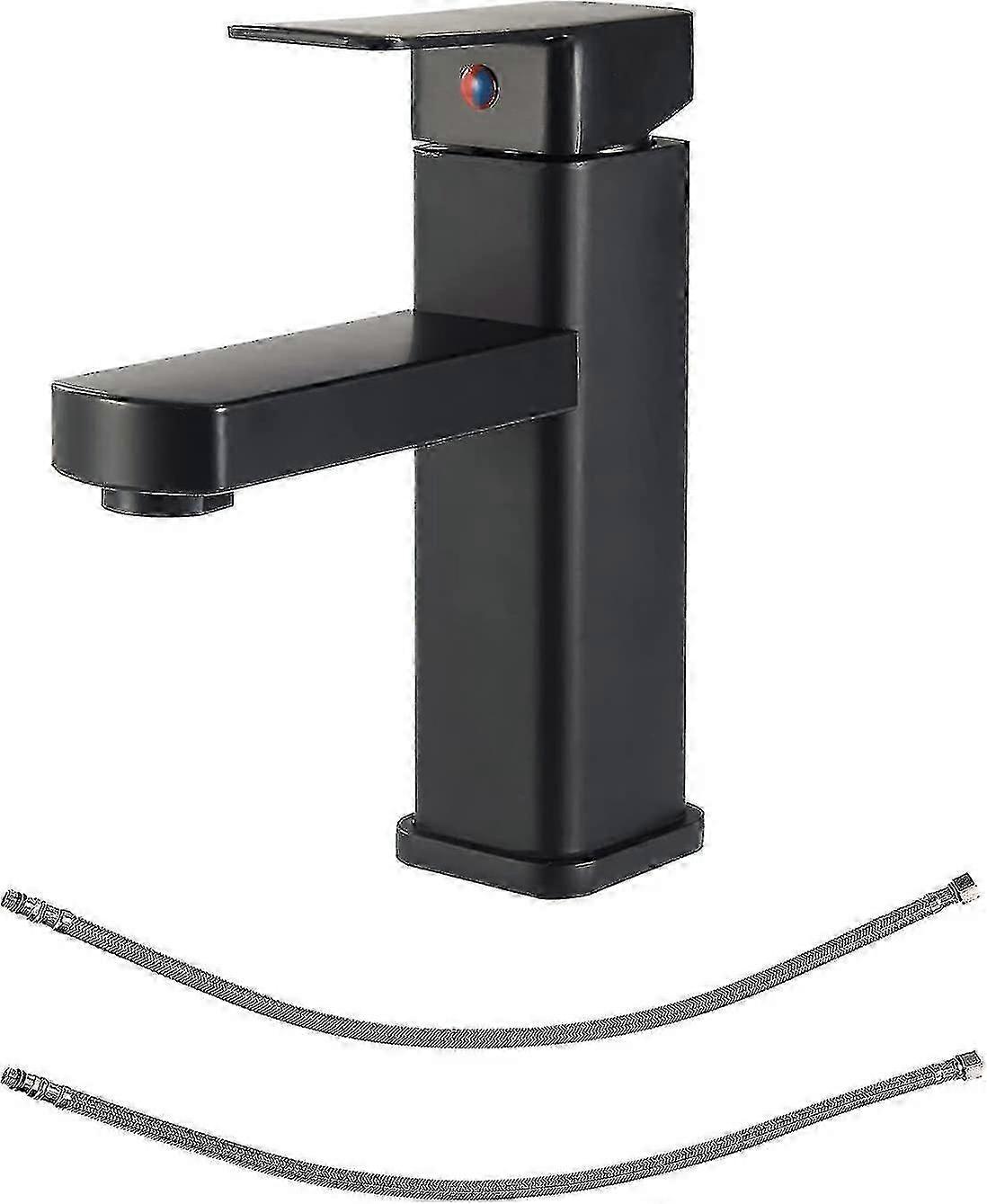 Matte Black Single Lever Basin Mixer Tap for Bathroom