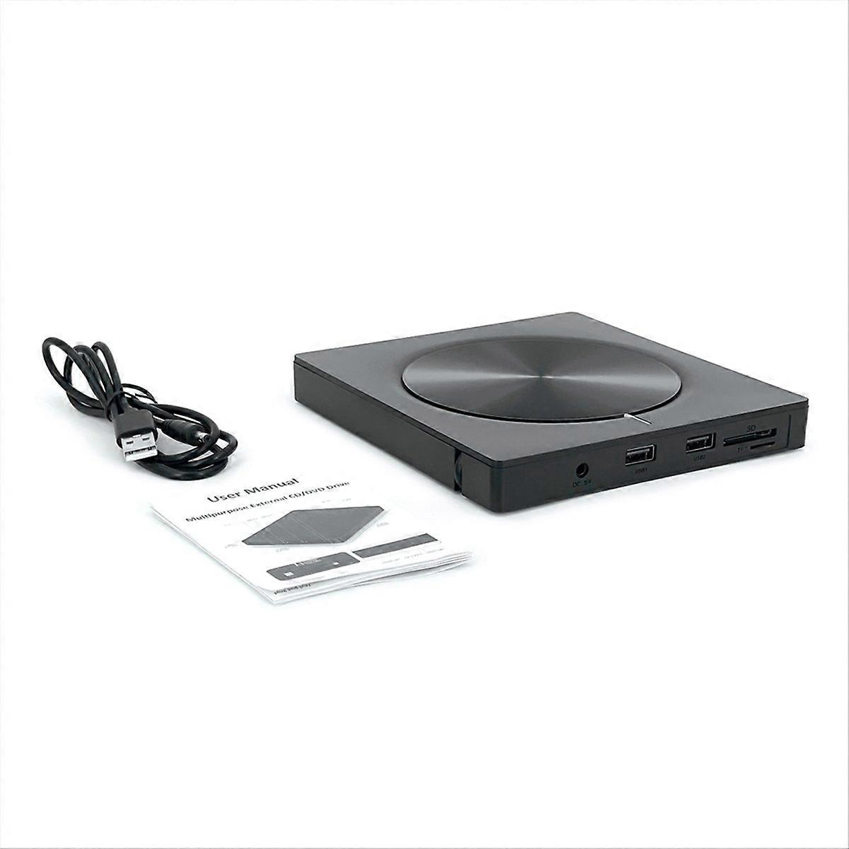 6 in 1 Burner Portable External USB3.0/Type-C Disc Optical Drive