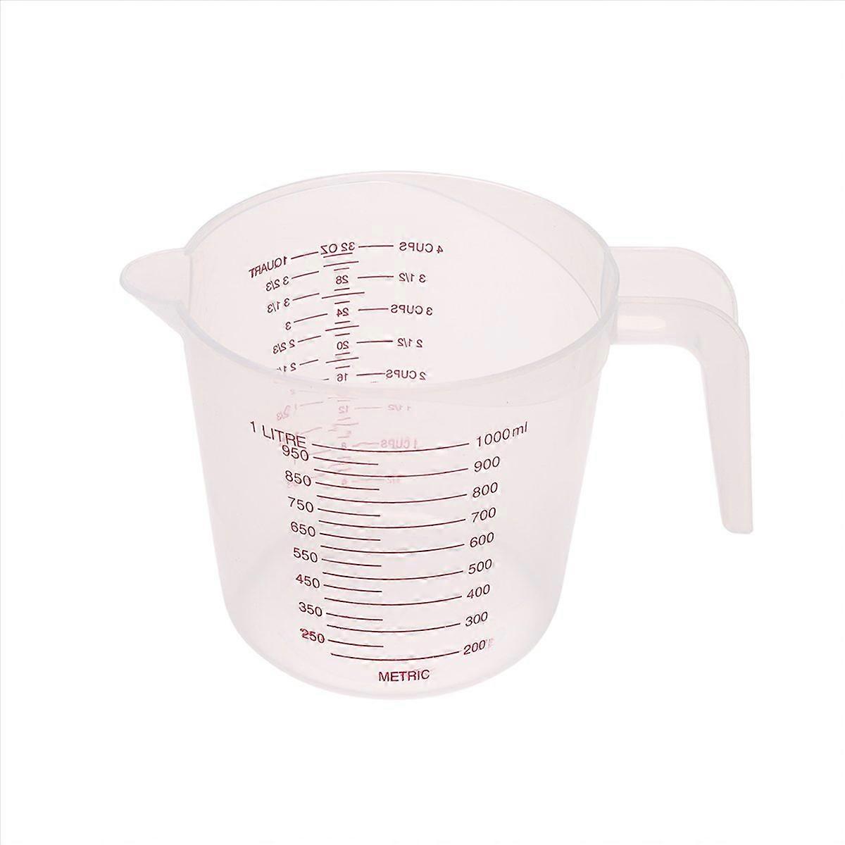 1000Ml Measuring Cup Baking Tool Kitchen Tool Plastic with Scale