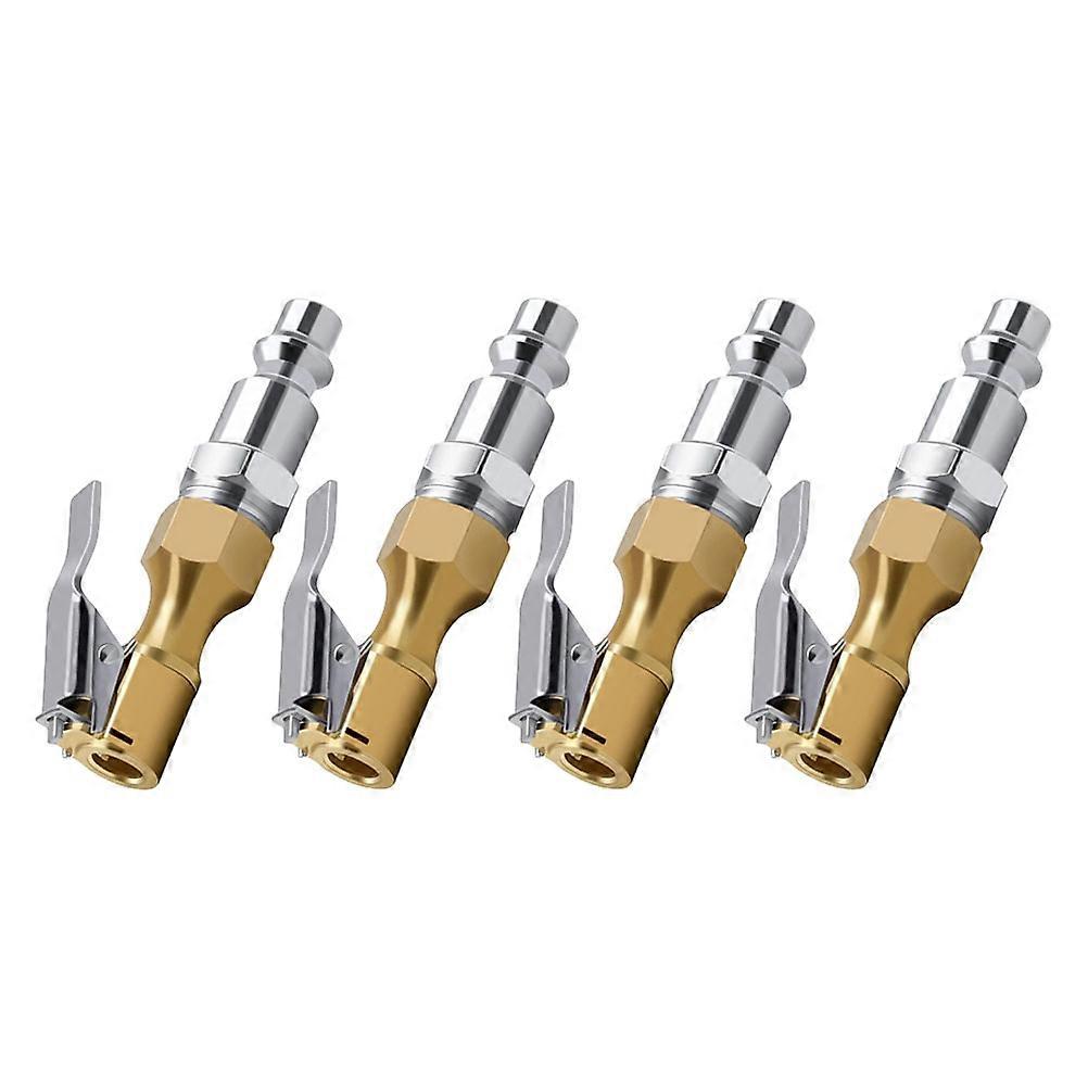 Air Chuck Quick Connect Locking Air Chuck with Clip for Car Use 8Pcs Set