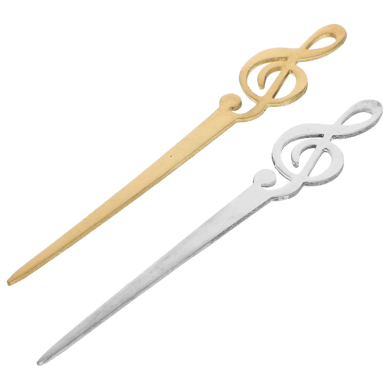 Wax Seal Mixing Stick Metal Tool for Mixing Use 2Pcs with Musical Note