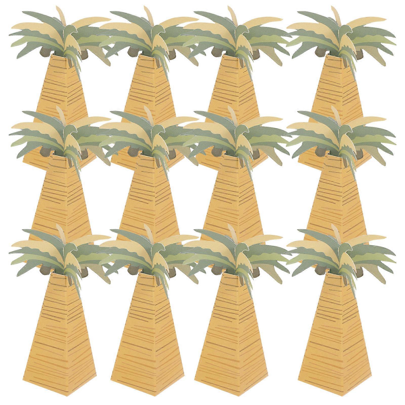 Palm Tree Candy Box for Storage 48Pcs Multi Color Gift Bag Wrapper