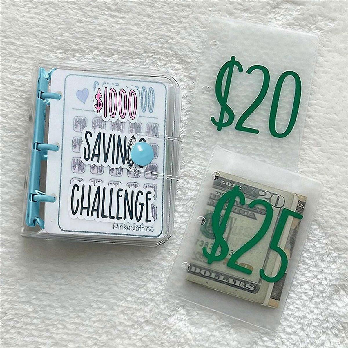 Money Saving Binder, Savings Challenges Book with Envelopes