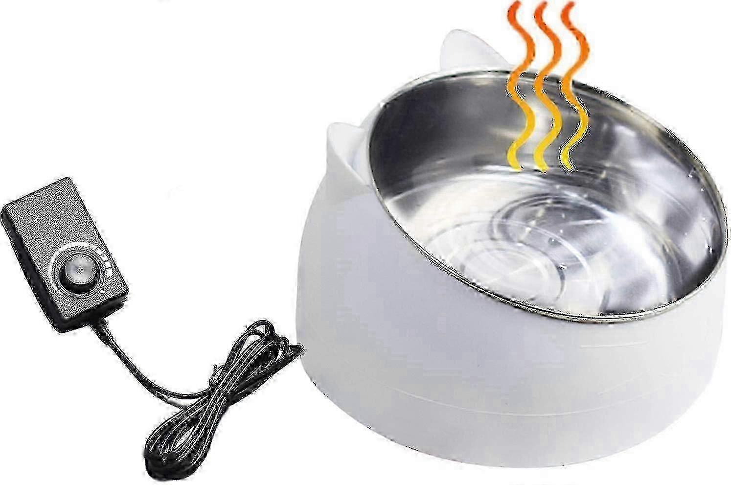 Temperature Controlled Heated Bowl for Rabbits, Chickens, and Pets