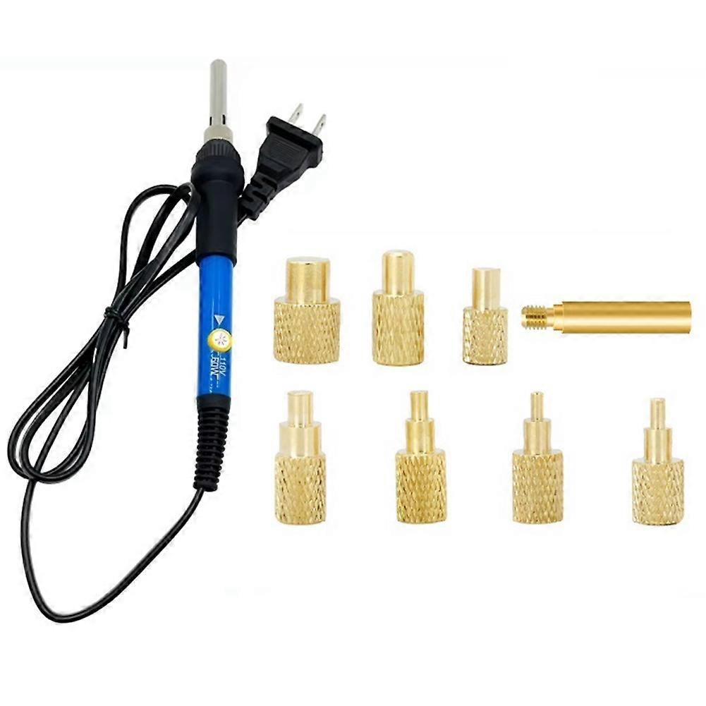 Heat Set Insert Soldering Iron Tip M2-M6 Brass Hot Melt Inset Nut Embedded Thread Insertion Kit for 3d Printing US-Plug