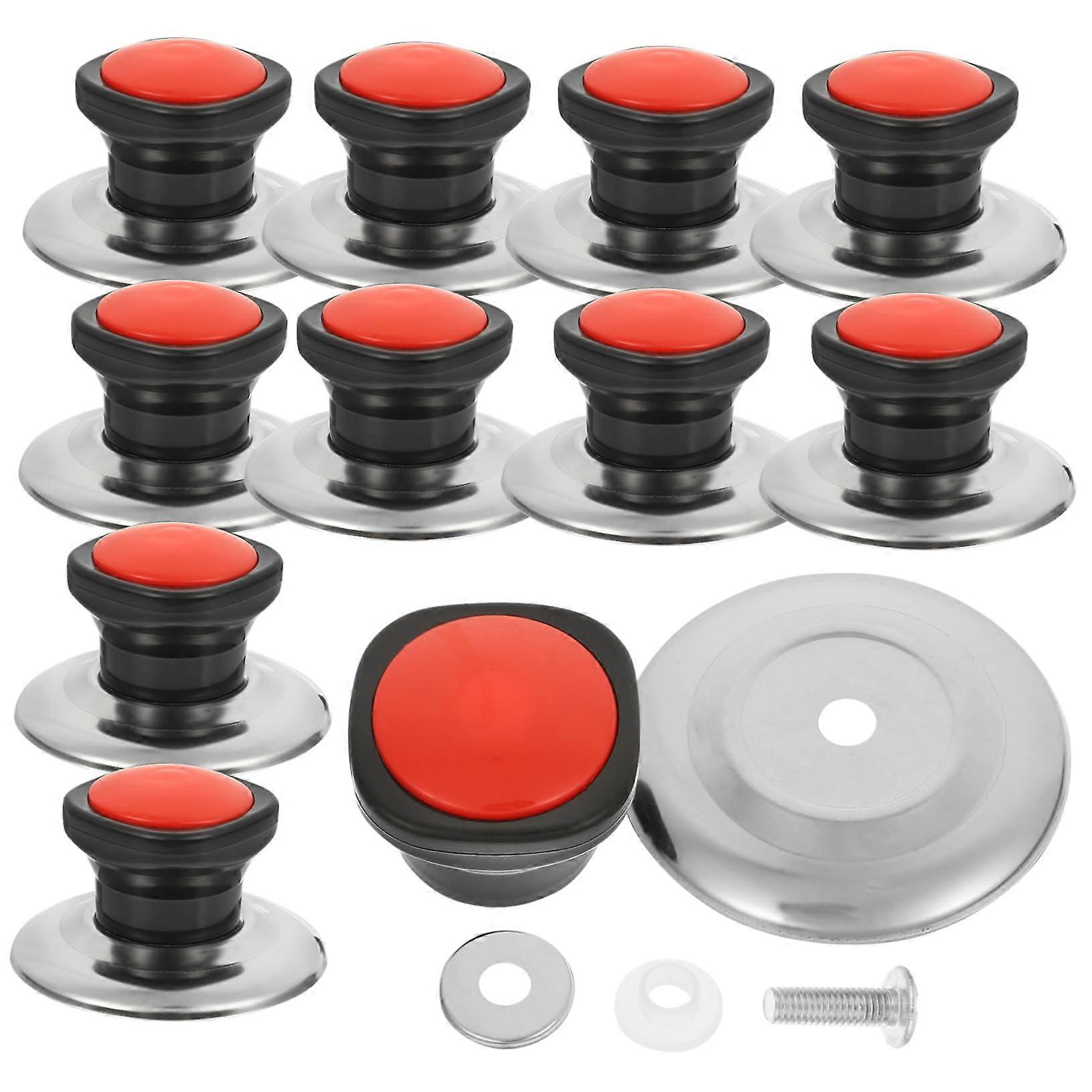 12pcs Heat Resistant Pot Lid Knob Replacement with Ergonomic Grip for Cookware and Roaster Lids