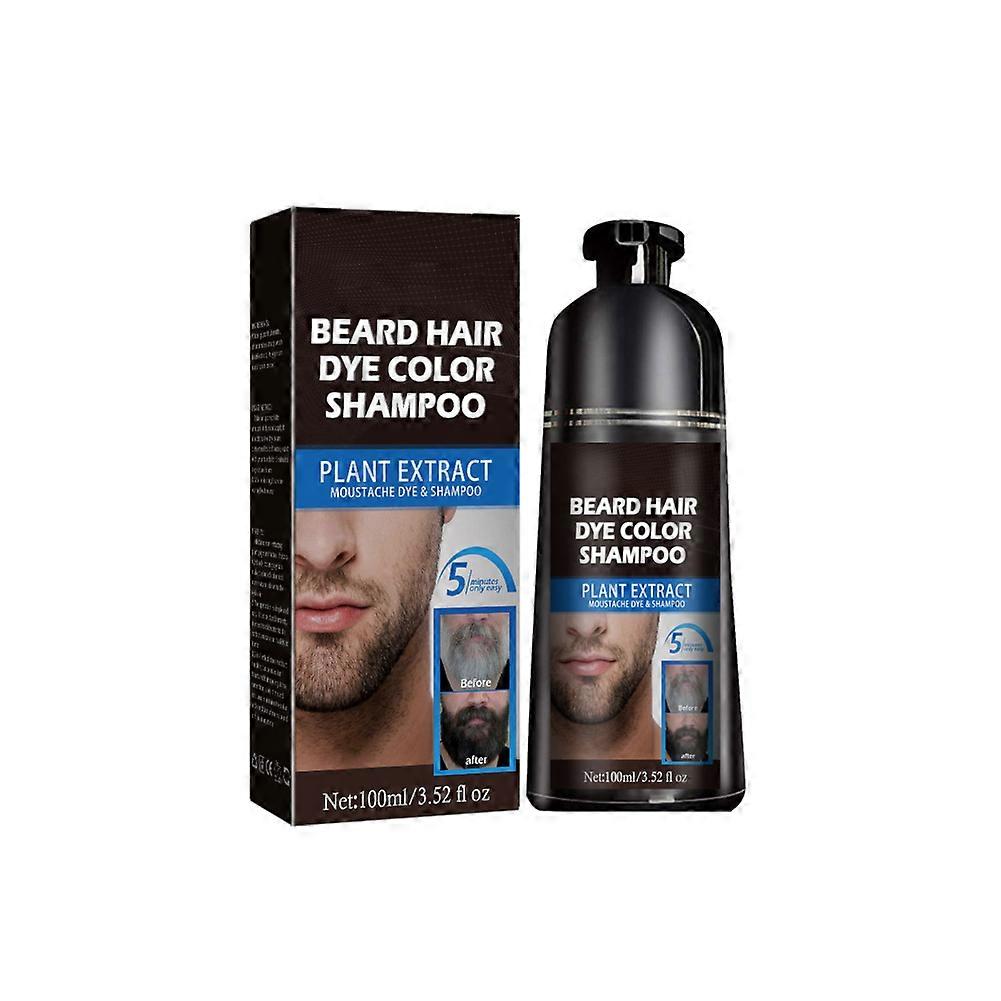 1-3X Men's Beard Dye For hair and beard care addressing split ends and dryness Quick color application