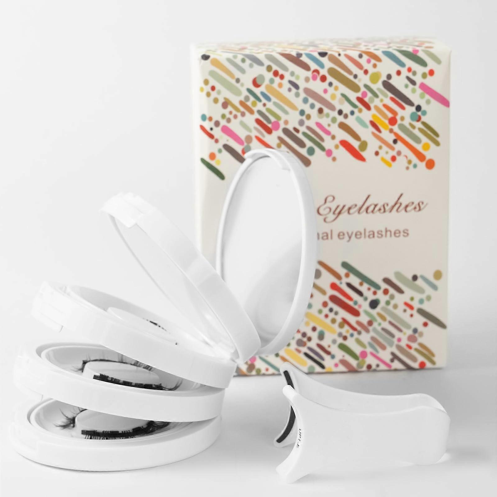 Magnetic Eyelashes with Applicator, Reusable No Glue Natural Look Lashes, Comfortable Secure Fit (4)