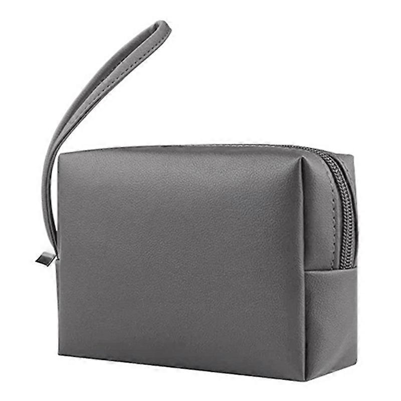 PU Leather Storage Bag Electronic Accessory Organizer with Hand Strap