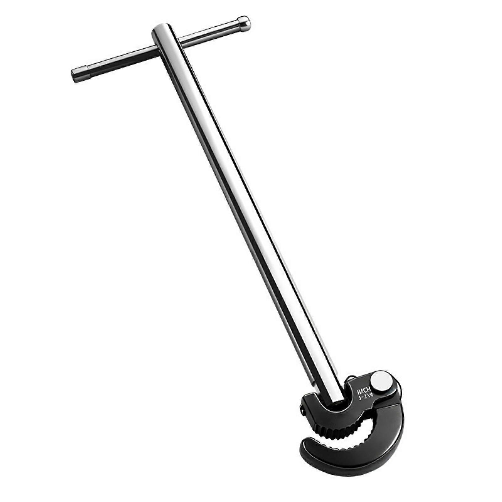 Flat Design T Shaped Wrench Ideal for Compact Plumbing Areas Adjustable Function Sturdy Steel Construction Reliable Tool Multicolor