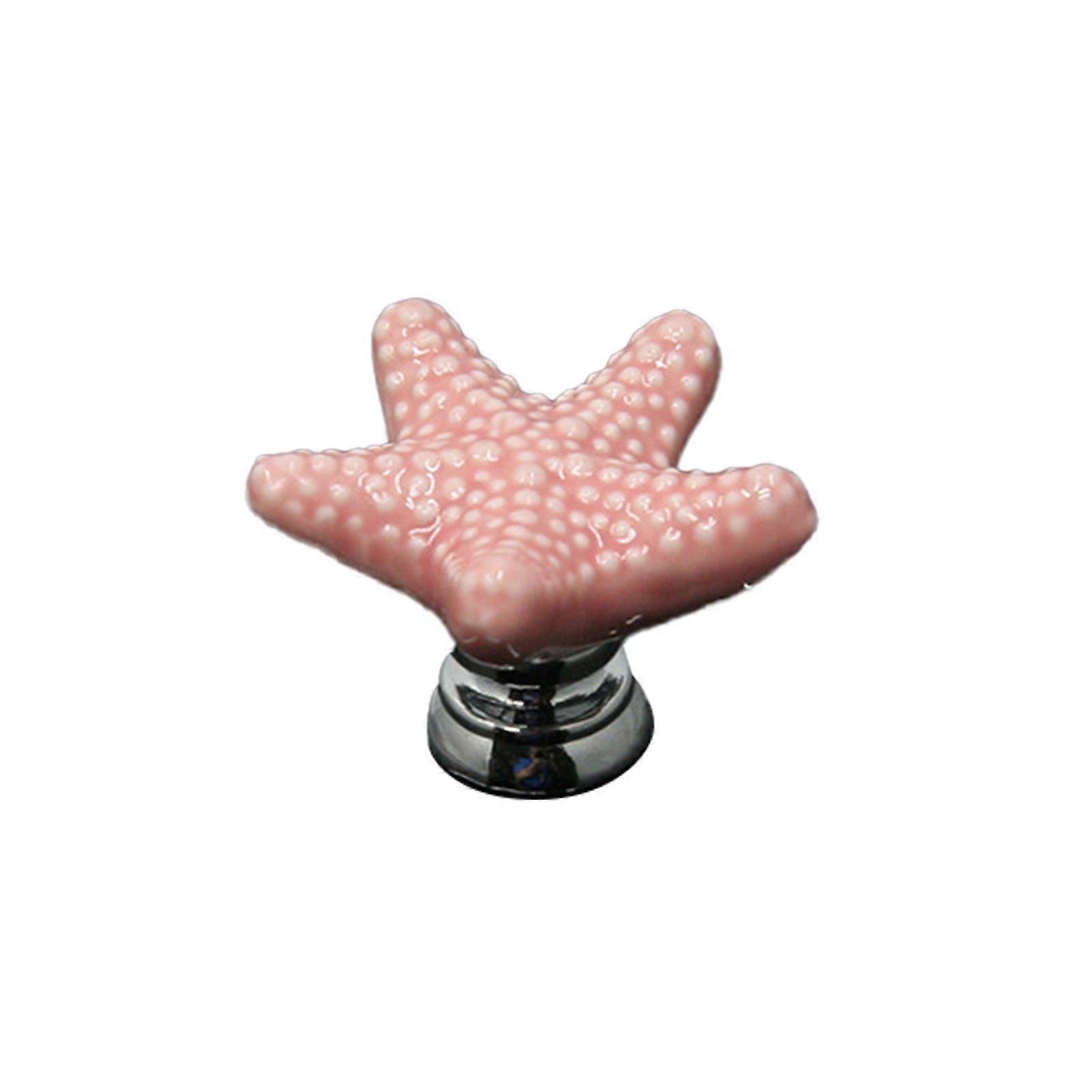 Multi-purpose Drawer Pulls Starfish Shape Easy To Install Home Improvement Creative Ceramic Cabinet Knobs For Cupboard