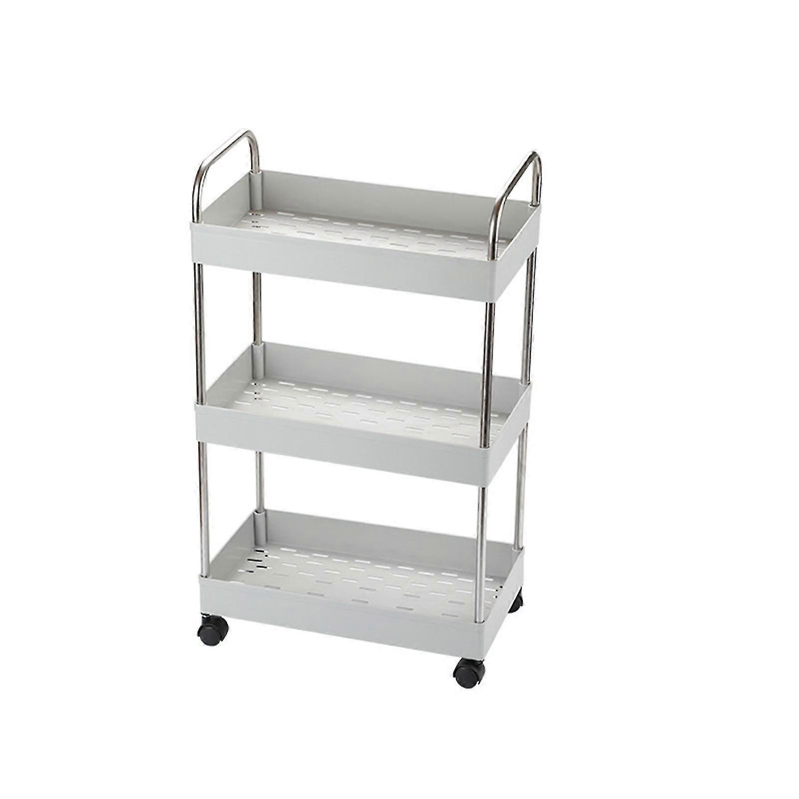 3/4 Layers Storage Holder Multi-function Removable Plastic Wide Application Large Capacity Trolley Storage Holder For Kitchen