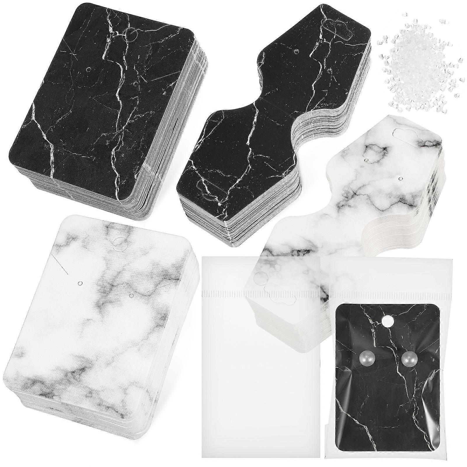 Earring Holder Cards Paper for Selling 4000Pcs Marble Surface Assorted