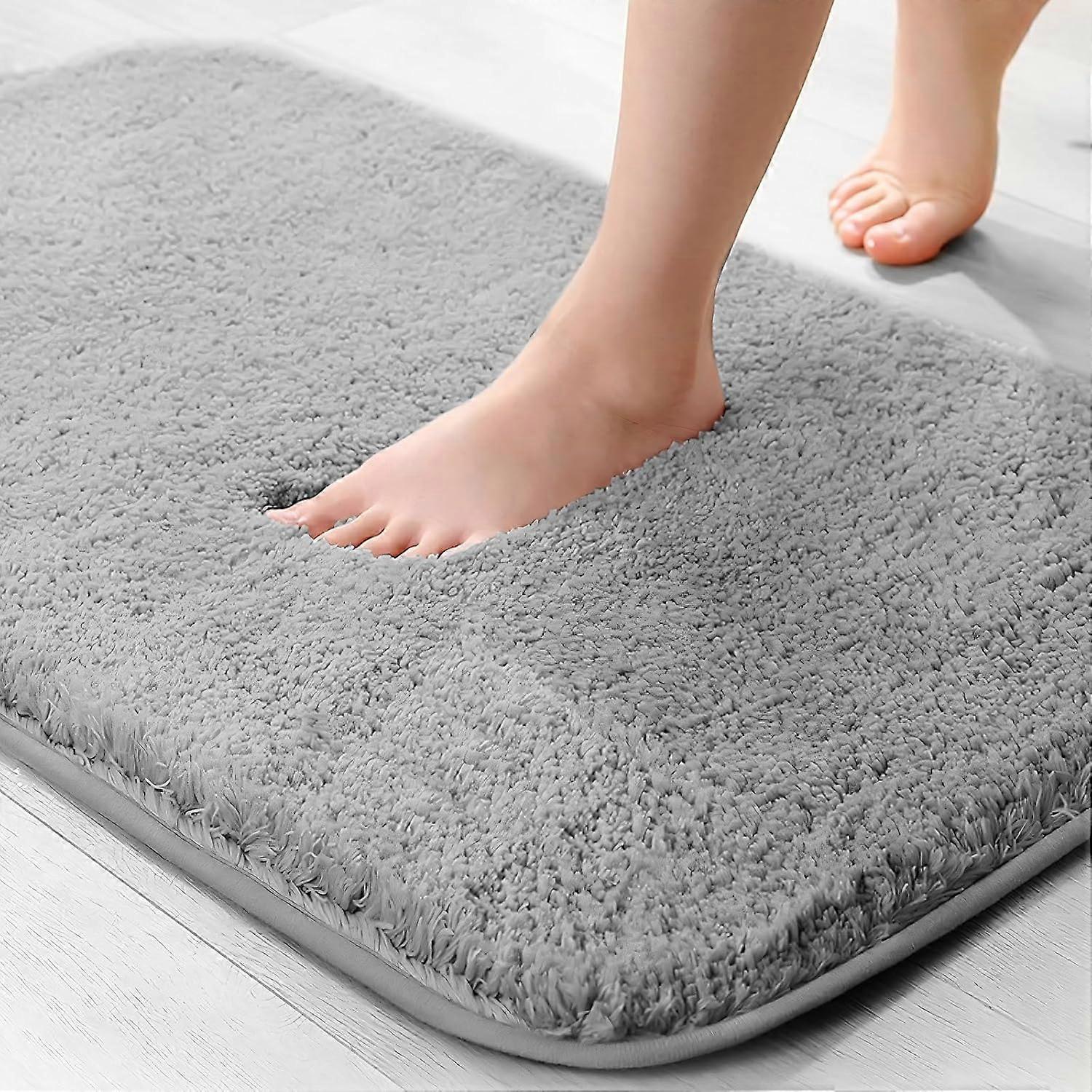 Super absorbent microfiber pet bath mat - 2 cm thick - Super absorbent - Grey - 40 x 60 cm