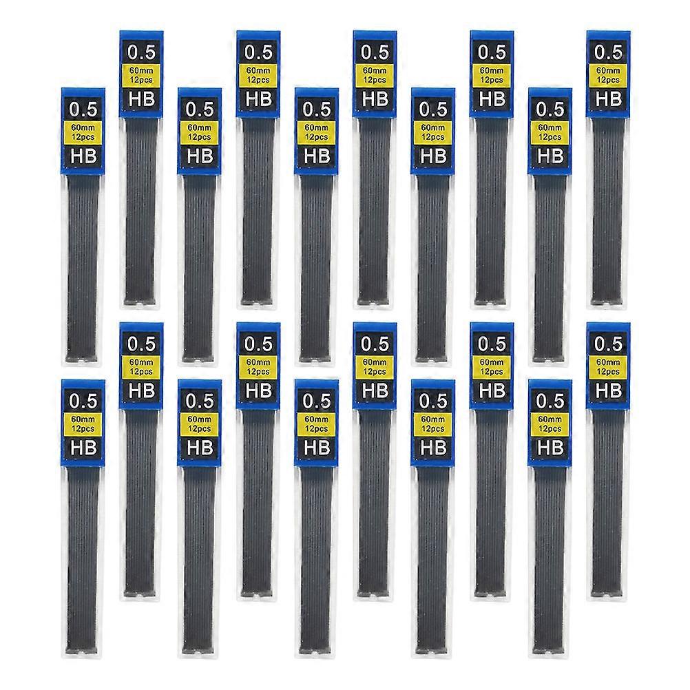 Black Mechanical Pencil Lead Refills for Erasable Drawing 20 Boxes for Students