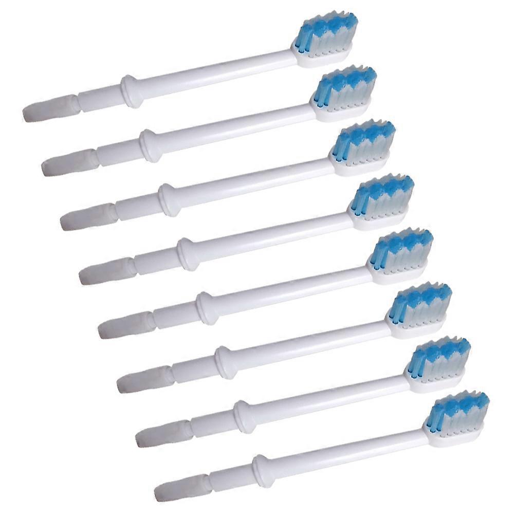 Replacement Brush Heads for Oral Irrigator Use 8Pcs White Professional Set