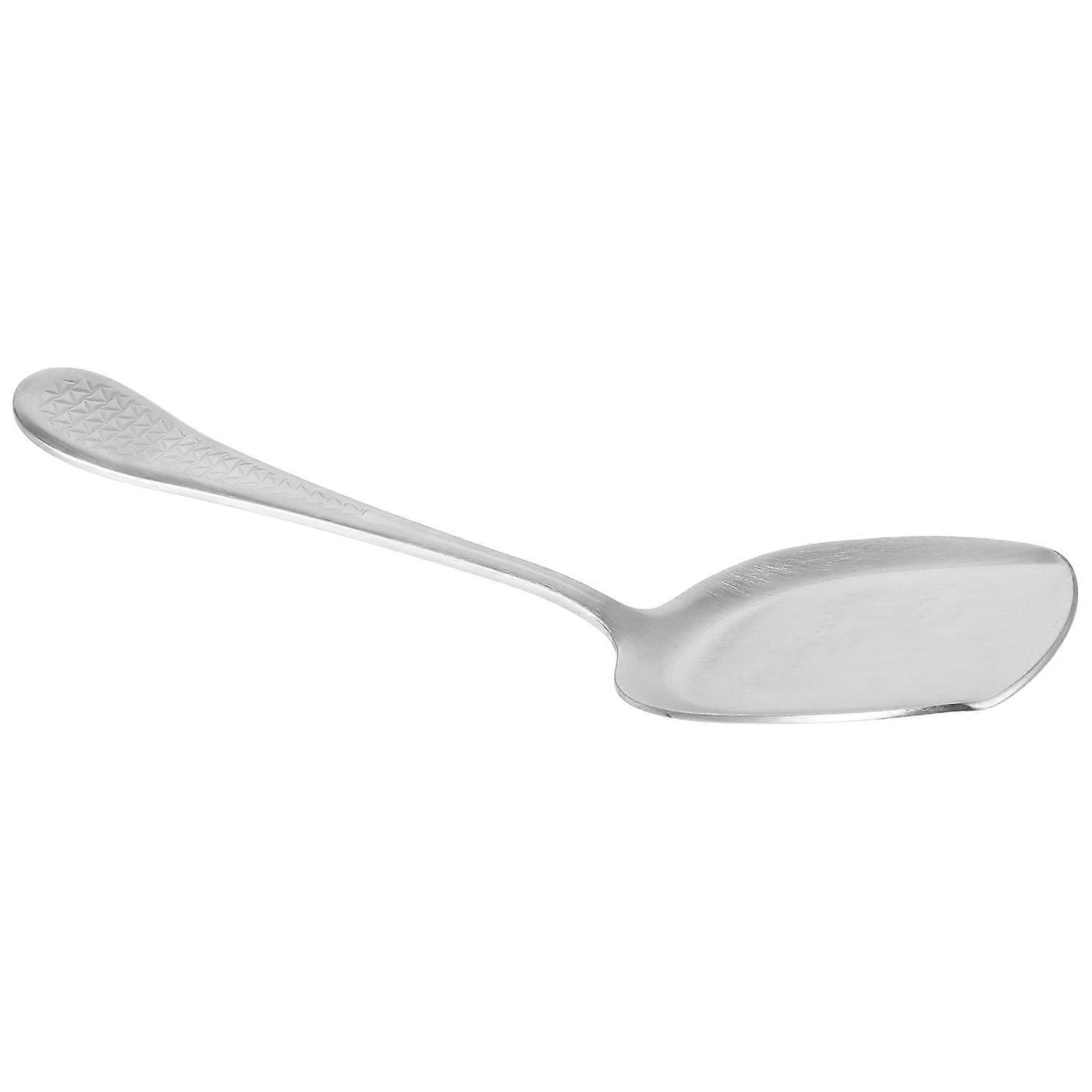 Stainless Steel Serving Spoon Square Head for Dining 1 Piece Thickened Design