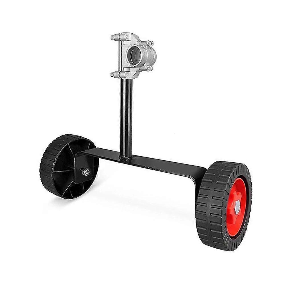 String Trimmer Wheel Attachment Adjustable Height Fits 26mm 28mm Shaft Durable Support Wheel for Weed Eater