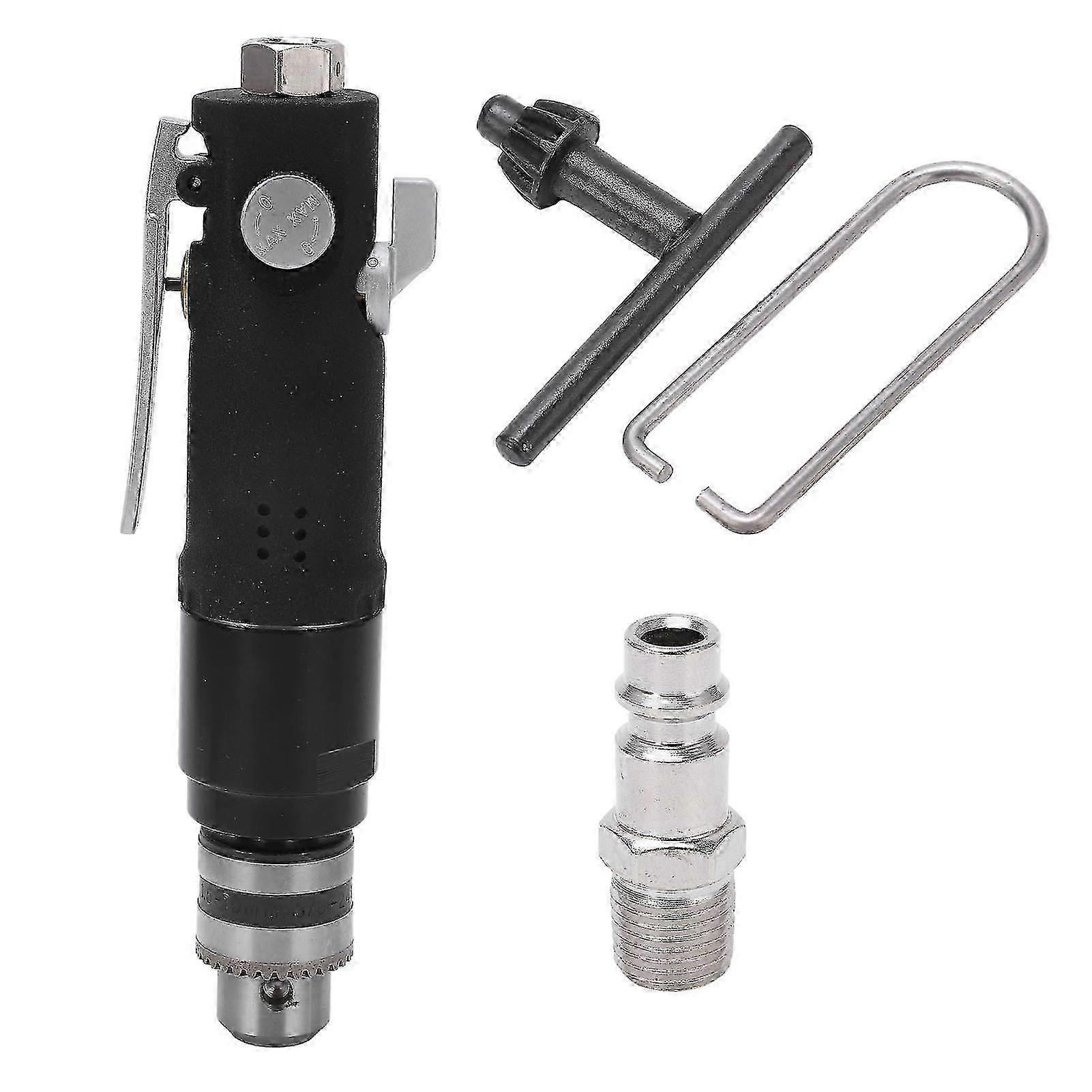 Variable Speed Pneumatic Drill with 3/8in Chuck featuring Straight Handle and Bi-directional Rotation 25-26