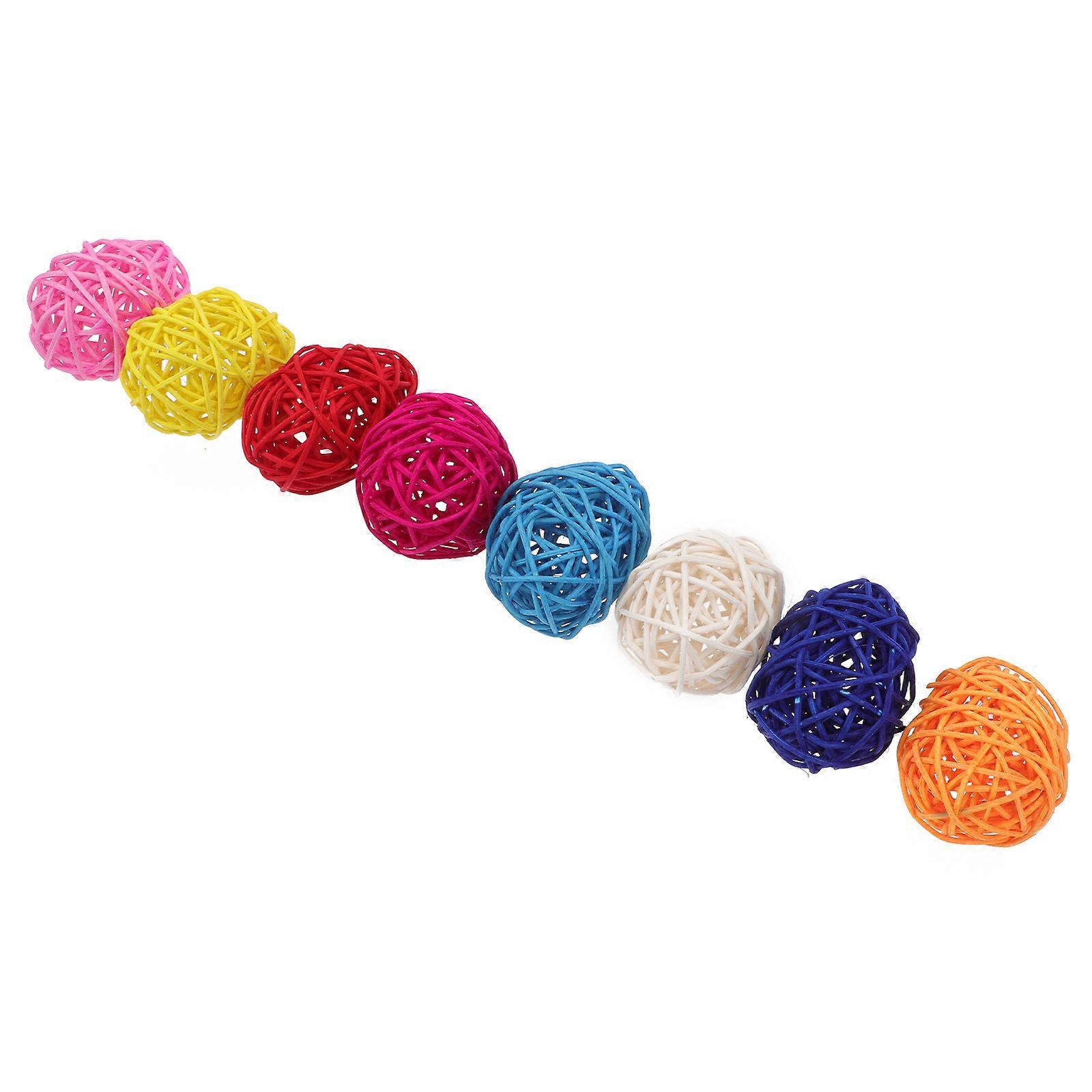 Easter Theme Party Oval Egg Decorations For Festive Decor 6.5x4.5cm 8Pcs