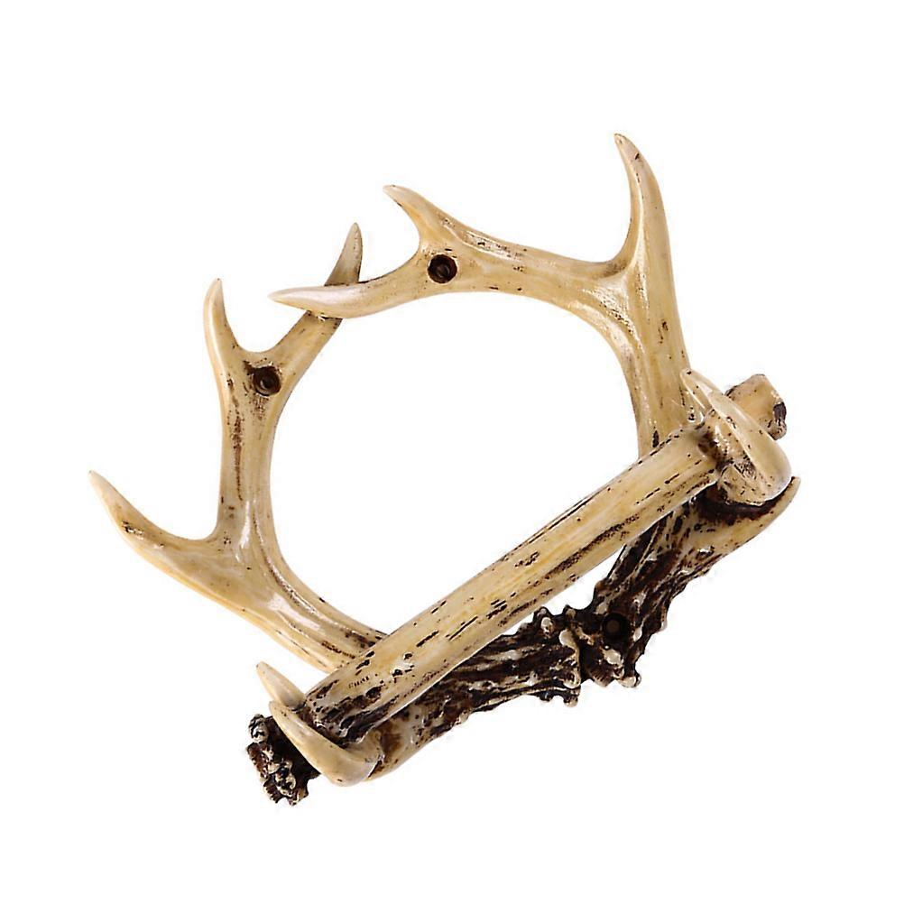 Rustic Roll Paper Stand Wall Mounted Holder for Bathroom Decor