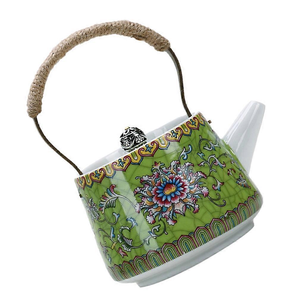 Ceramic Tea Kettle for Tea Making Pot 2Pcs Practical Home Use