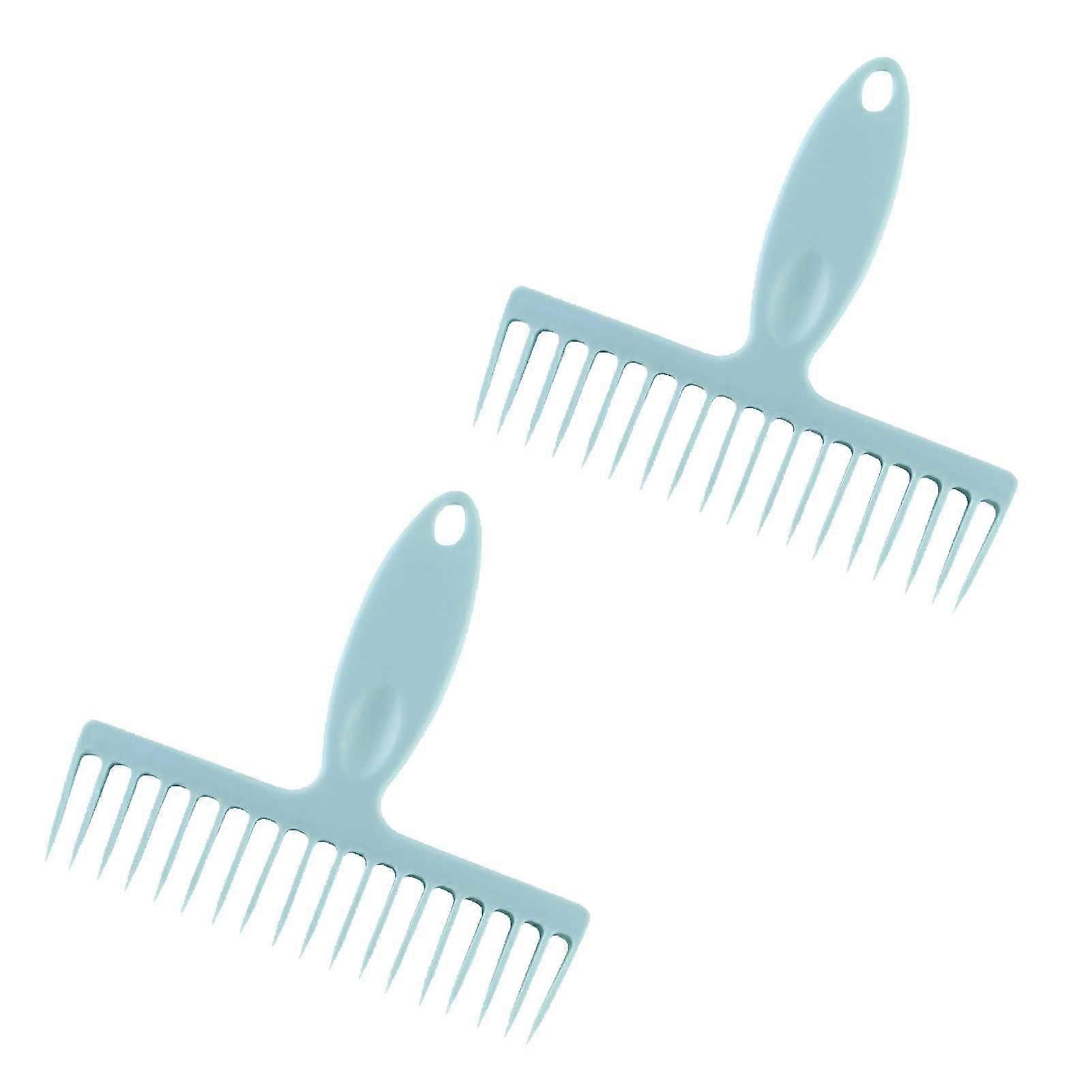 2Pcs Long Handle Broom Hair Removal Comb for Quick Dust Cleaning and Multifunctional Use