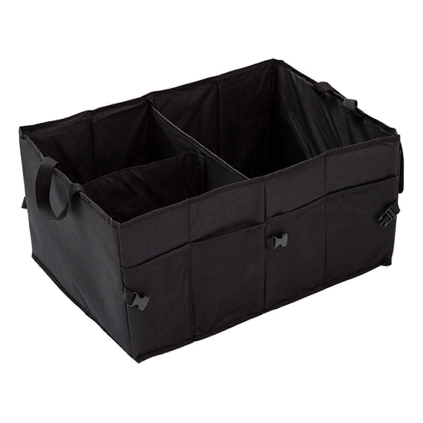 Car Trunk Organizer Large Capacity Waterproof Foldable Cargo Storage Box with Multiple Compartments
