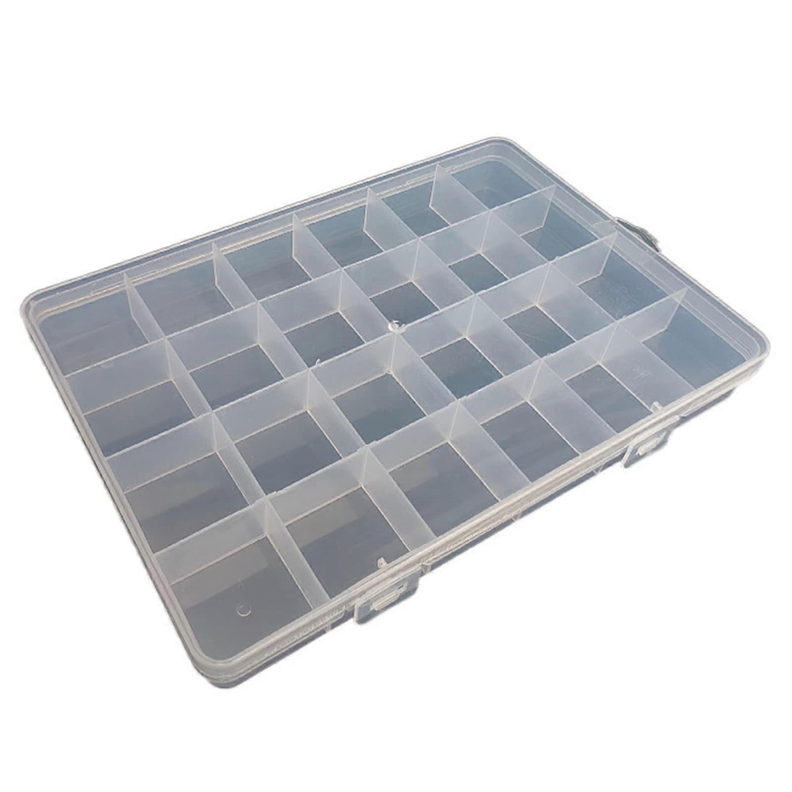 Jewelry Organizer Box with Adjustable 24 Compartments, TravelFriendly Beads Storage Container