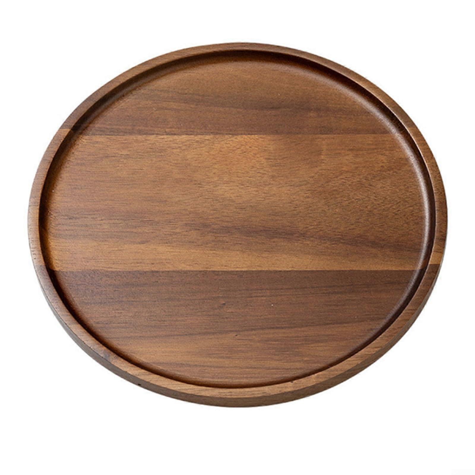 Large Rectangular Wooden Serving Tray with Minimalist Japanese Design for Tea Coffee Dessert Kitchen