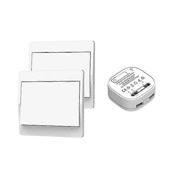 Wireless Light Switch Self-generating No Battery Bidirectional Transmitter Home Remote Control Switch