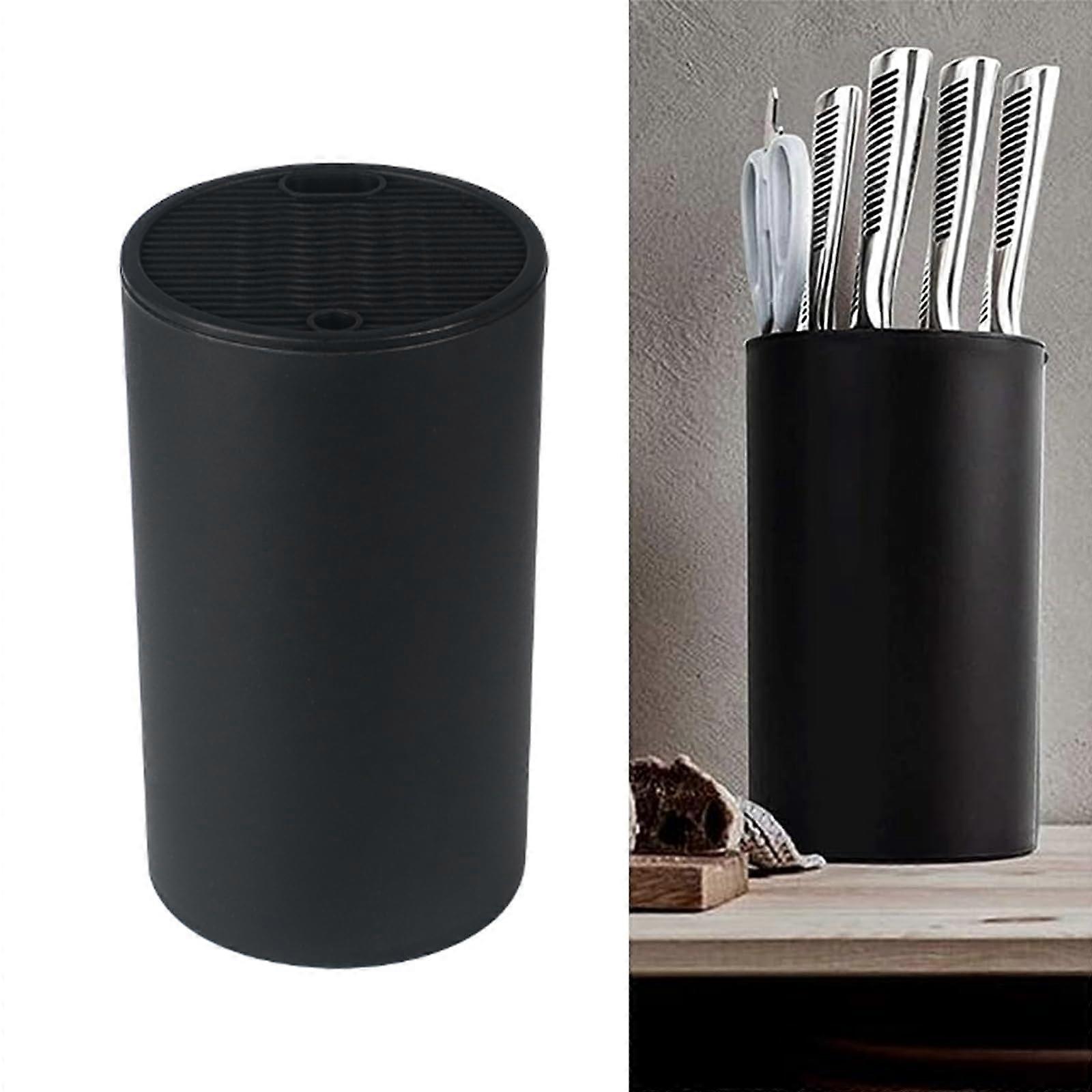 Universal Knife Block with Double Layer Wave Slots and Removable  for All Kitchen Knives