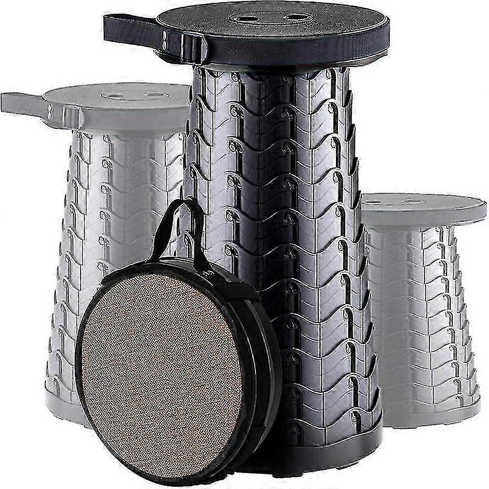 Foldable Camping Stool with Soft Cushion 180kg Load Capacity Portable Folding Stool