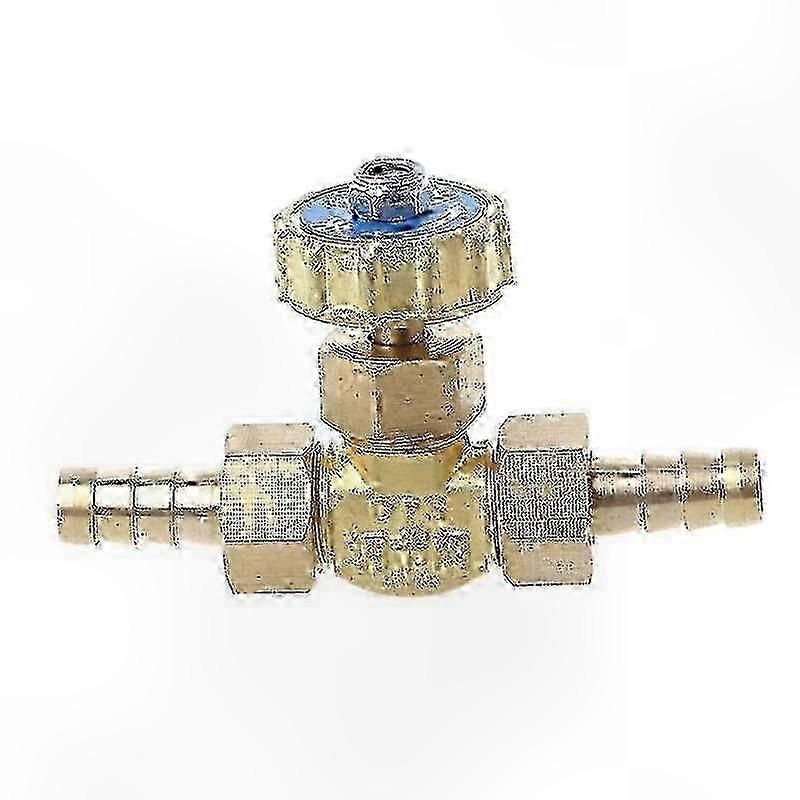Brass Propane Needle Valve with 8mm Adjustable Elbow for Gas Flow Control