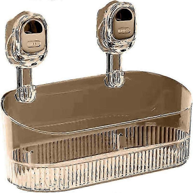 suction cup shower shelf drainable container bathroom
