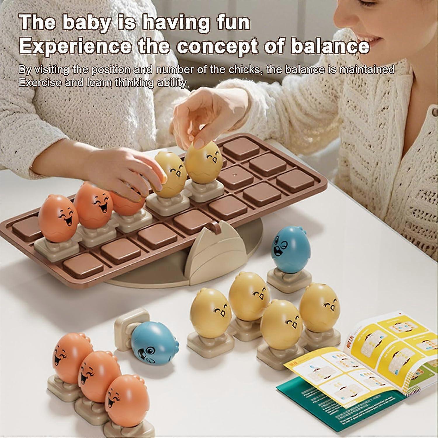 Balance Board Game with Chicken Design | Toddler Educational Toy for Cognitive Skill Development