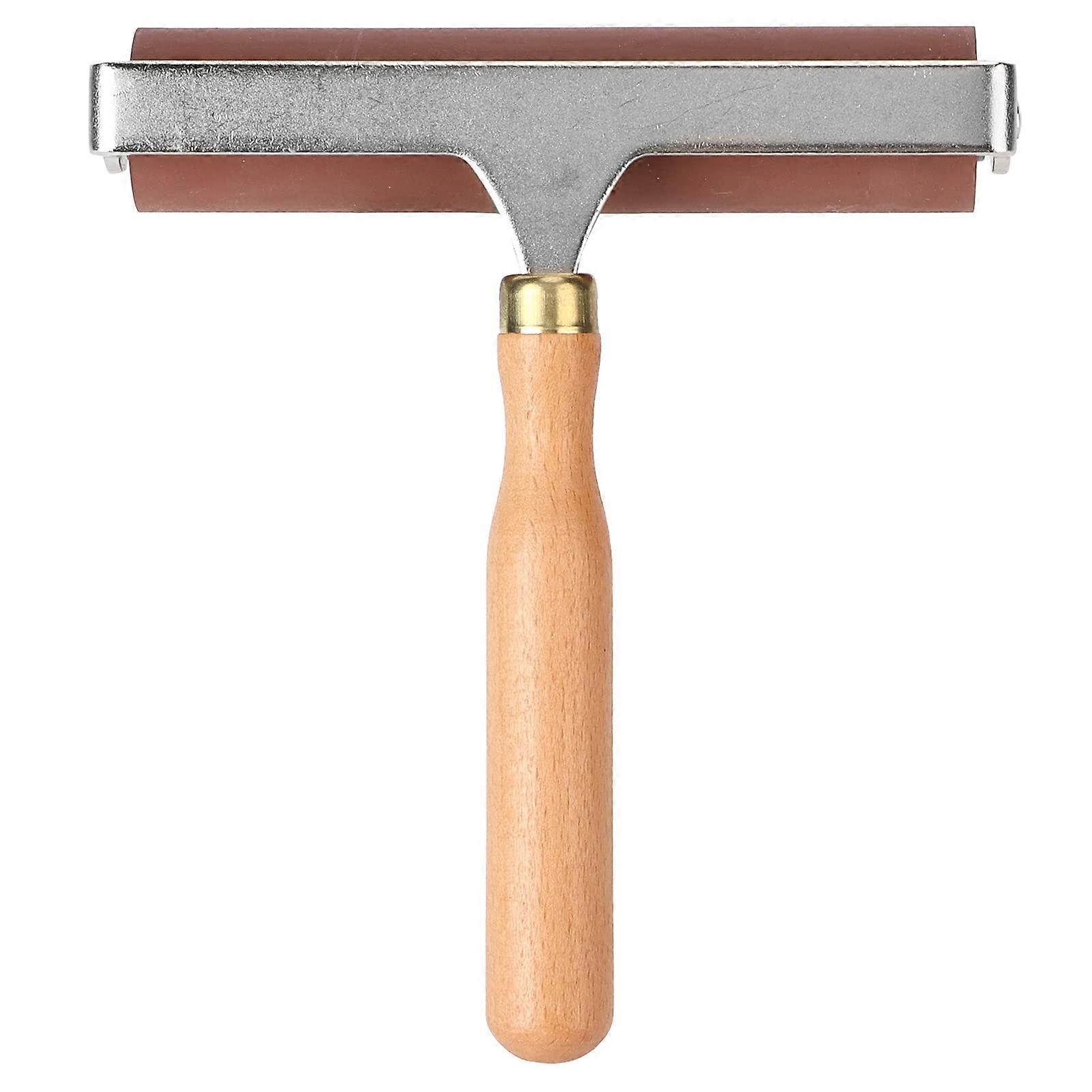 15cm Rubber Brayer Roller for Printmaking with Ergonomic Grip, Even Ink Application and Craft Use