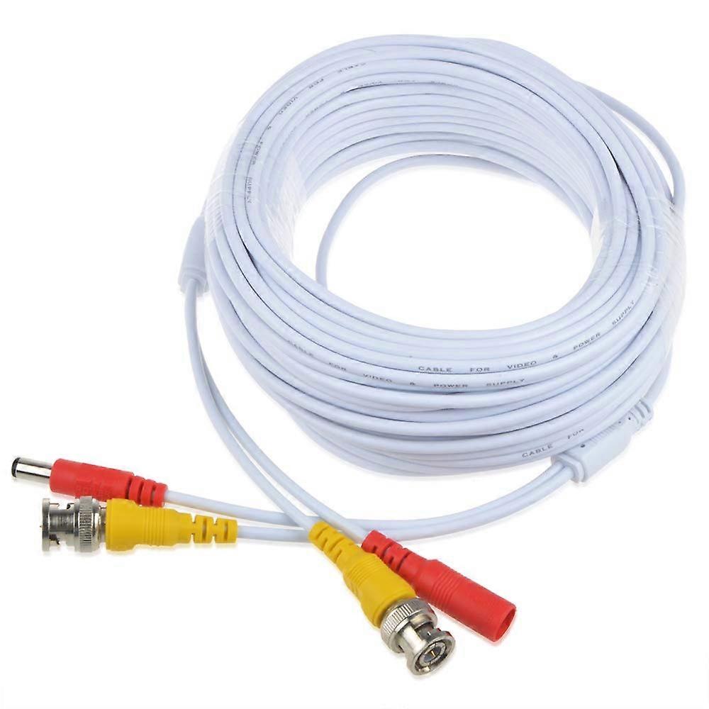 65ft BNC Security Camera Extension Cable White for Swann Stable Signal