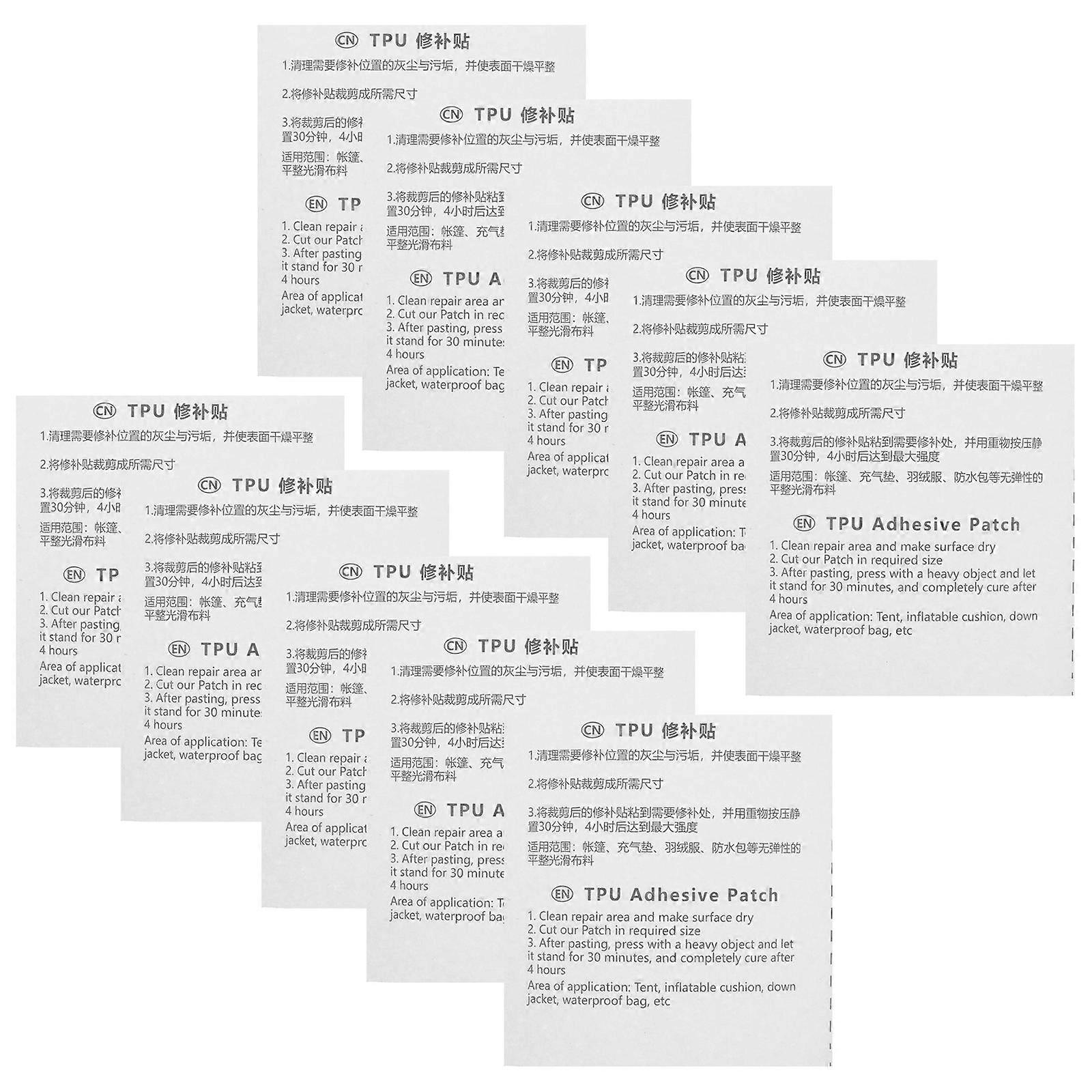 Swim Ring Repair Patch Tpu Adhesive Repair Patch for 10Pcs Inflatable Kit