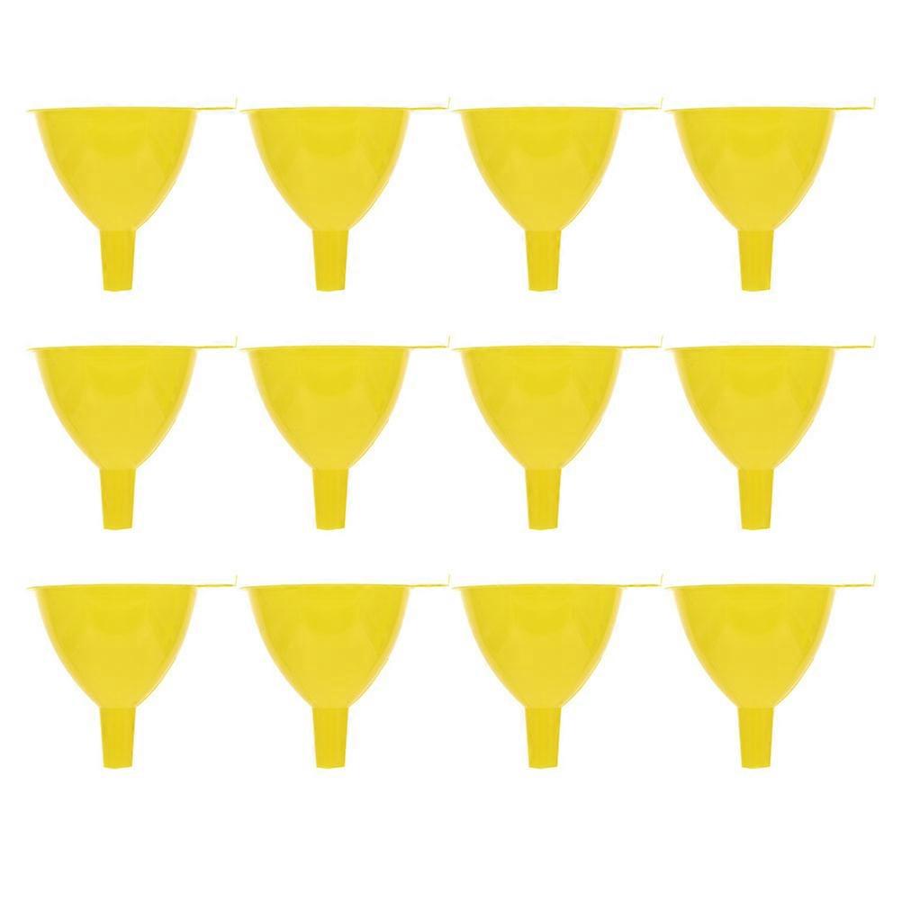 Laboratory Funnel Plastic Filling Funnel for Precise Use 12Pcs Set