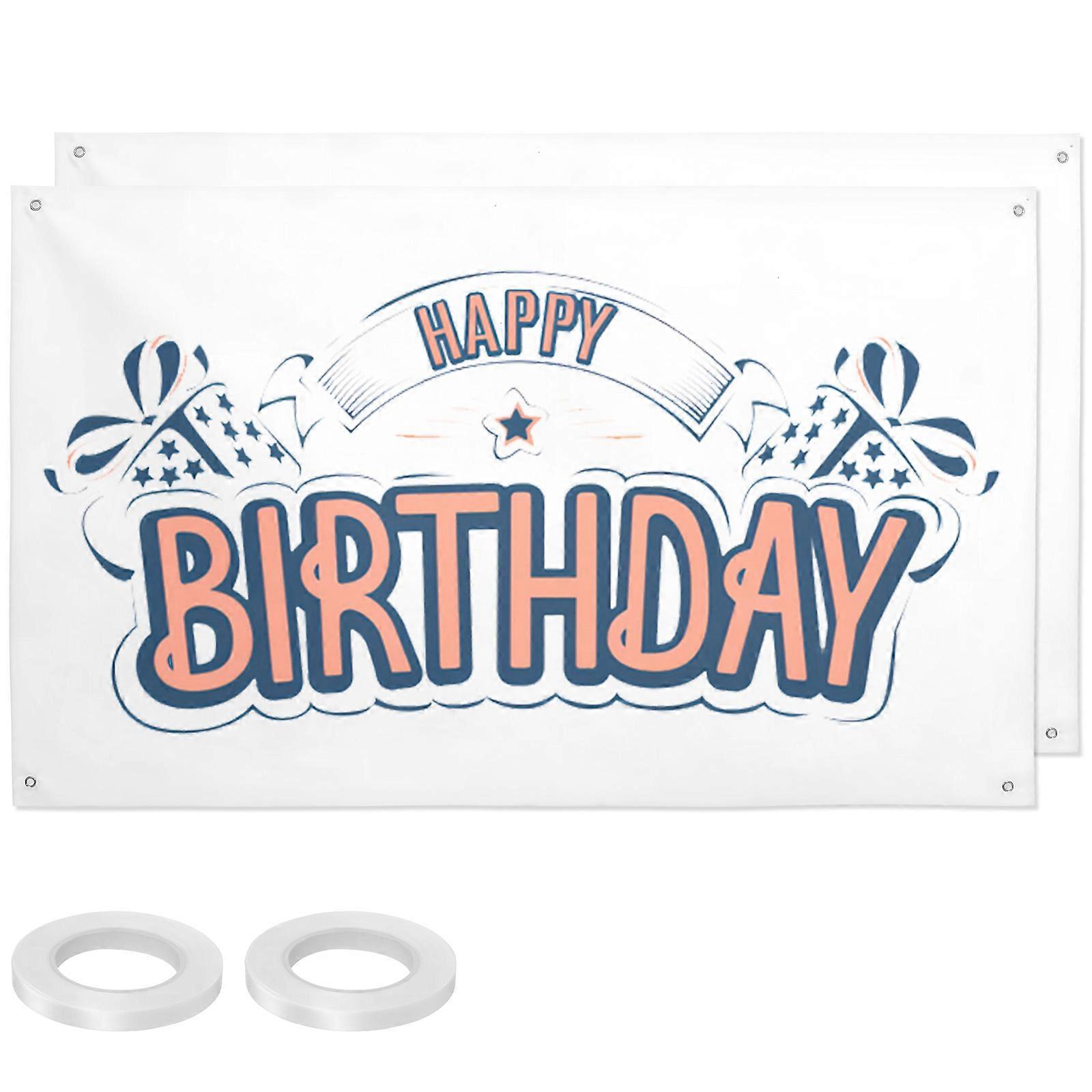 Handpainted Banner Large Blank Polyester Banners for Decoration 2Pcs