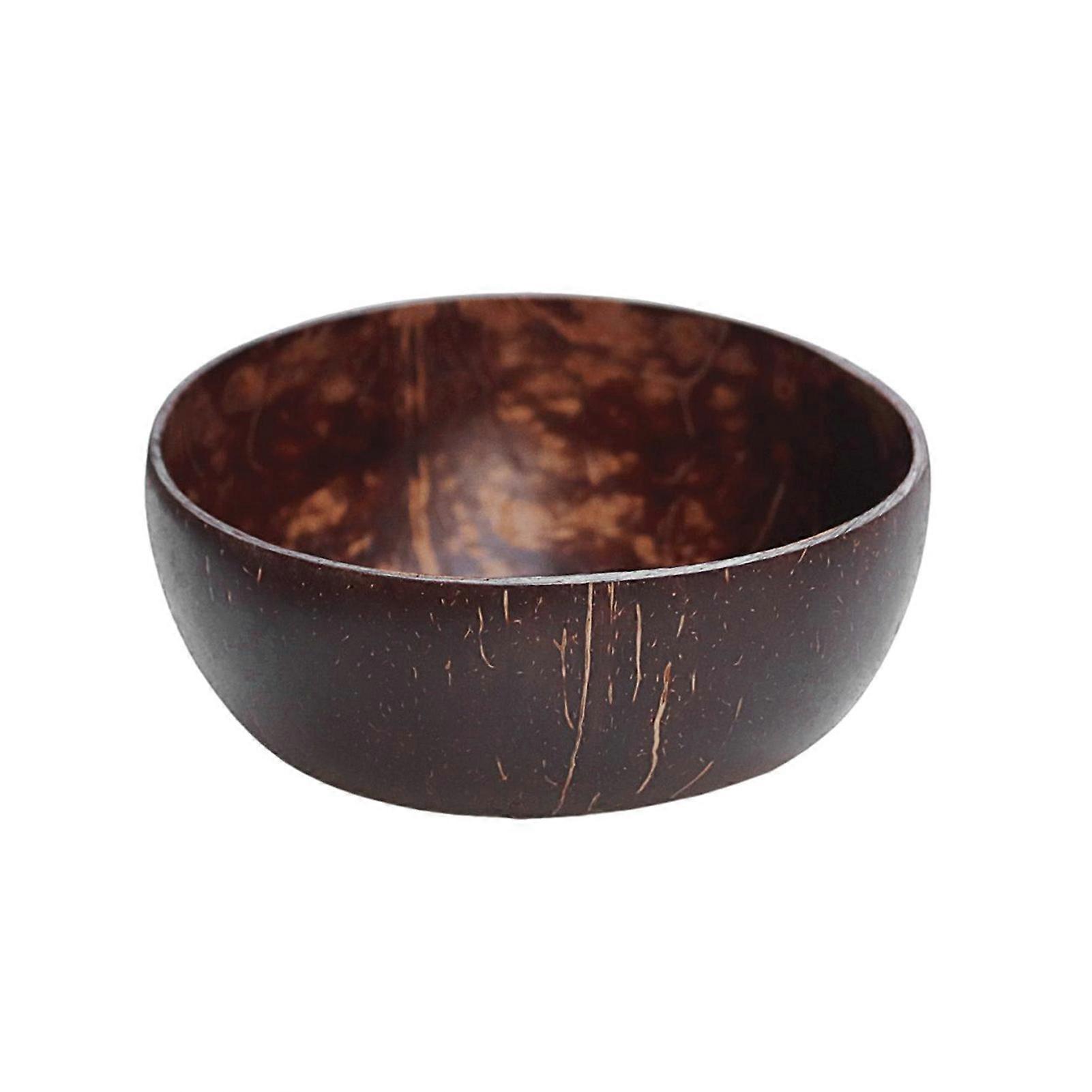 Rustic Coconut Shell Bowl for Warm and Cold Food Serving Needs