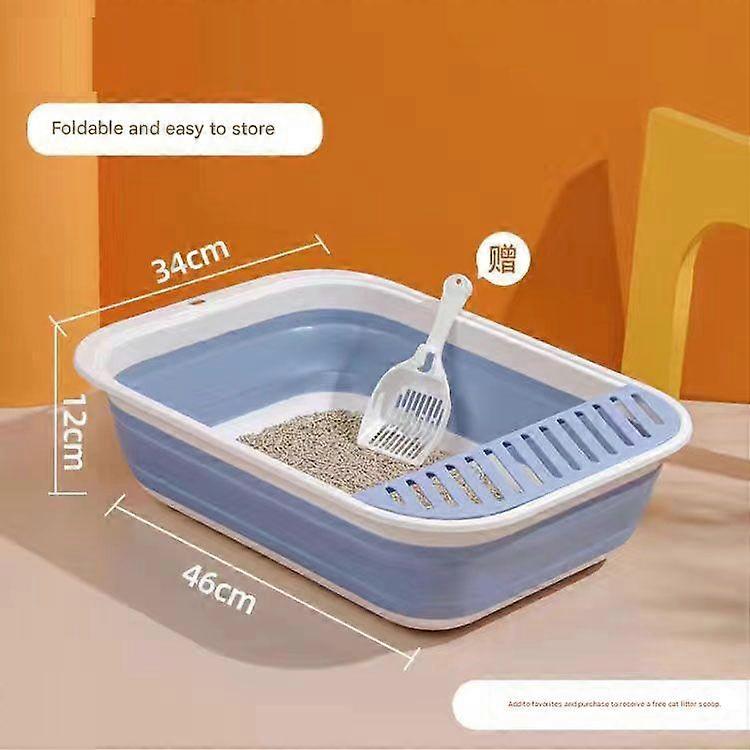 Cat Litter Box, Semi - Enclosed, Large, For Kittens