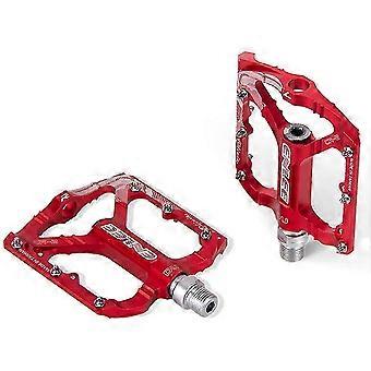 1 par de pedales de bicicleta de montaña plana antideslizantes de aleación de aluminio