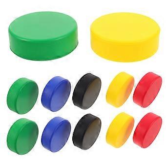 Juego de 48 discos de hockey de poliuretano para entrenamiento, para uso en interiores y exteriores.