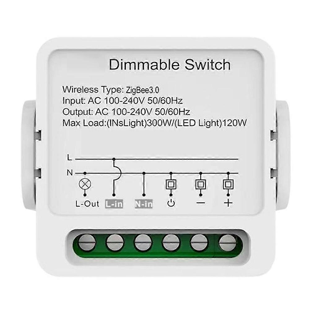 Smart Zigbee Dimmer Switch Module Mini Dimmable Light Switch LED Controller Tuya Smart Life Control Voice for Home