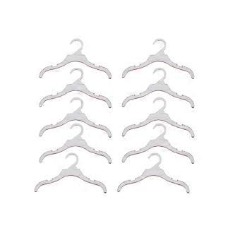 Perchas para ropa de mascotas, perchas para ropa de perros para un almacenamiento ordenado, 20 unidades, color blanco.